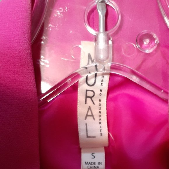 MURAL Bright Pink Tux Lapel Jacket - Picture 6 of 6